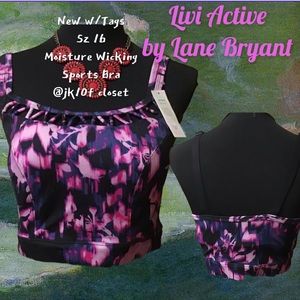 ⬇️LOWEST❌ NWT LIVI ACTIVE Sz16 TIE DYE SPORTS BRA